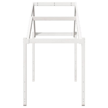 vidaXL Οροφή Κρεβατιού Παιδική Λευκό 213x85,5x144,5 εκ. Ξύλο Πεύκου