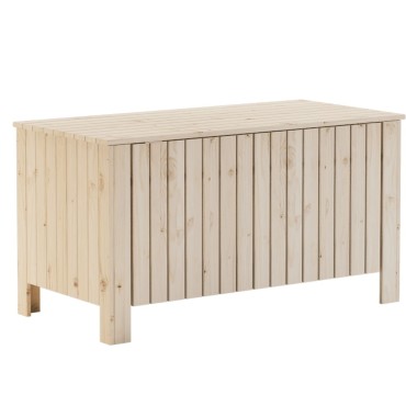 vidaXL Κουτί Αποθήκευσης με Καπάκι RANA 100x49x54cm Μασίφ Ξύλο Πεύκου 1 τεμ.