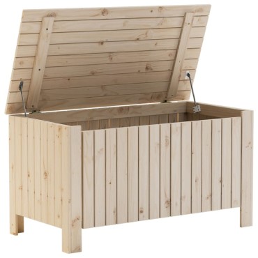 vidaXL Κουτί Αποθήκευσης με Καπάκι RANA 100x49x54cm Μασίφ Ξύλο Πεύκου 1 τεμ.
