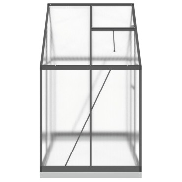 vidaXL Θερμοκήπιο με Πλαίσιο Βάσης Ανθρακί 169x114x202 εκ. Αλουμίνιο