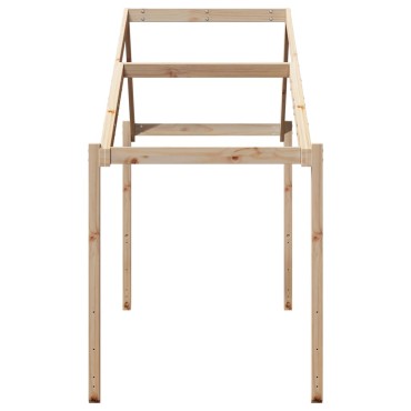 vidaXL Οροφή Κρεβατιού Παιδική 213x95,5x144,5 εκ. Μασίφ Ξύλο Πεύκου