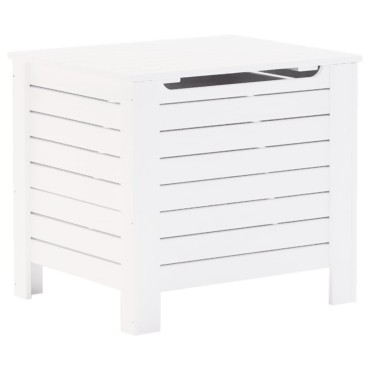 vidaXL Κουτί Αποθήκευσης με Καπάκι RANA Λευκό 60x49x54cm Μασίφ Πεύκο 1 τεμ.