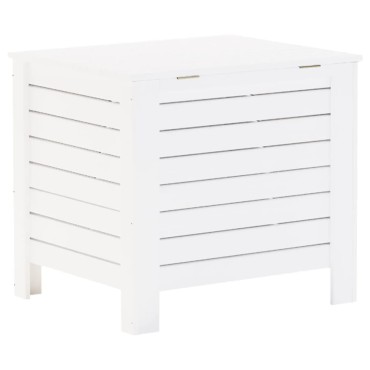 vidaXL Κουτί Αποθήκευσης με Καπάκι RANA Λευκό 60x49x54cm Μασίφ Πεύκο 1 τεμ.