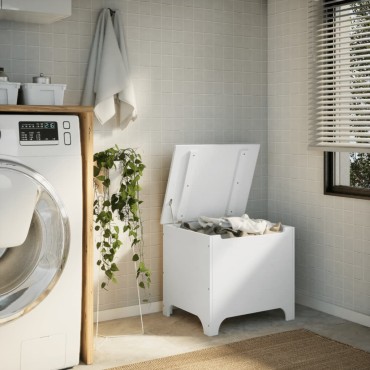 vidaXL Κουτί Αποθήκευσης με Καπάκι RANA Λευκό 60x49x54cm Μασίφ Πεύκο 1 τεμ.