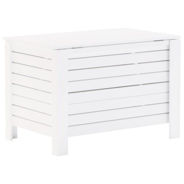 vidaXL Κουτί Αποθήκευσης με Καπάκι RANA Λευκό 80x49x54cm Μασίφ Πεύκο 1 τεμ.