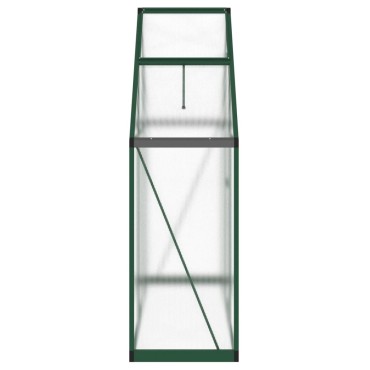vidaXL Θερμοκήπιο με Πλαίσιο Βάσης Πράσινο 169x58x195 εκ. Αλουμινίου