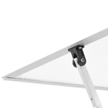 vidaXL Θερμοκήπιο με Πλαίσιο Βάσης Ασημί 169x114x195 εκ. Αλουμίνιο