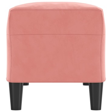 vidaXL Πάγκος Ροζ 100x35x41cm Βελούδινος 1 τεμ.