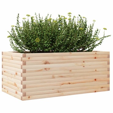 vidaXL Ζαρντινιέρα Κήπου 110 x 60 x 46 εκ. από Μασίφ Ξύλο Πεύκου