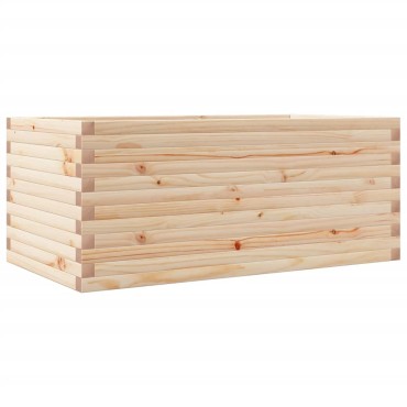 vidaXL Ζαρντινιέρα Κήπου 110 x 60 x 46 εκ. από Μασίφ Ξύλο Πεύκου
