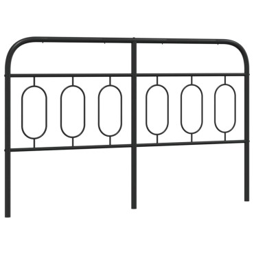vidaXL Κεφαλάρι Μαύρο Μεταλλικό 156x3x100cm 1 τεμ.