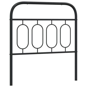 vidaXL Κεφαλάρι Μαύρο Μεταλλικό 95x3x100cm 1 τεμ.
