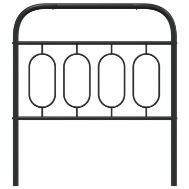 vidaXL Κεφαλάρι Μαύρο Μεταλλικό 95x3x100cm 1 τεμ.