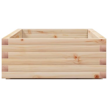vidaXL Ζαρντινιέρα Κήπου 110x60x26,5 εκ από Μασίφ Ξύλο Πεύκου