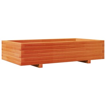 vidaXL Ζαρντινιέρα Καφέ Κεριού 110x60x26,5 εκ. από Μασίφ Ξύλο Πεύκου