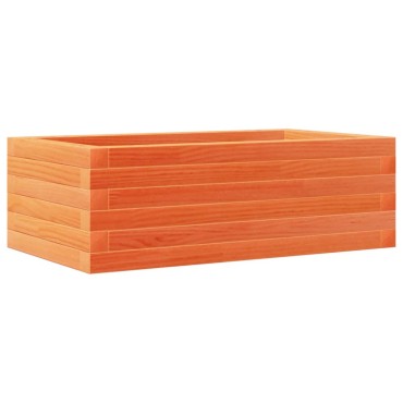 vidaXL Ζαρντινιέρα Καφέ Κεριού 70x40x23 εκ. από Μασίφ Ξύλο Πεύκου