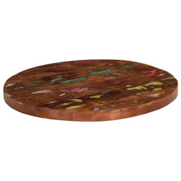 vidaXL Επιφάνεια Τραπεζιού Στρογγυλή 80x3,8cm Μασίφ Ανακυκλωμένο Ξύλο 1 τεμ.