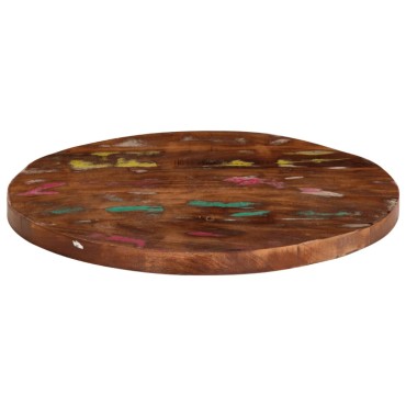 vidaXL Επιφάνεια Τραπεζιού Στρογγυλή 50x1,5cm Μασίφ Ανακυκλωμένο Ξύλο 1 τεμ.