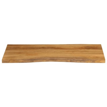 vidaXL Επιφάνεια Τραπεζιού 100x60x2,5cm Live Edge Μασίφ Ξύλο Μάνγκο 1 τεμ.
