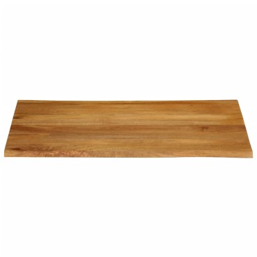 vidaXL Επιφάνεια Τραπεζιού 100x80x2,5cm Live Edge Μασίφ Ξύλο Μάνγκο 1 τεμ.