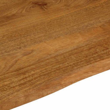 vidaXL Επιφάνεια Τραπεζιού 100x80x2,5cm Live Edge Μασίφ Ξύλο Μάνγκο 1 τεμ.