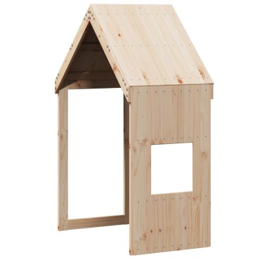 vidaXL Κουκέτα με Οροφή 90x190cm από Μασίφ Ξύλο Πεύκου 1 τεμ. - Μονό