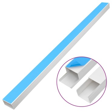 vidaXL Κανάλι Καλωδίων Αυτοκόλλητο 150 x 50 χιλ. 10 μ. από PVC