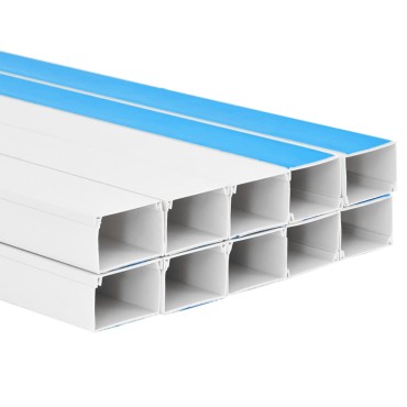vidaXL Κανάλι Καλωδίων Αυτοκόλλητο 150 x 50 χιλ. 10 μ. από PVC