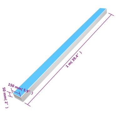 vidaXL Κανάλι Καλωδίων Αυτοκόλλητο 150 x 50 χιλ. 10 μ. από PVC