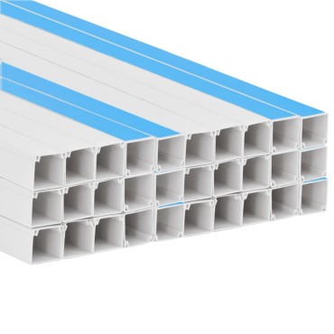 vidaXL Κανάλι Καλωδίων Αυτοκόλλητο 30 x 20 χιλ. 30 μ. από PVC