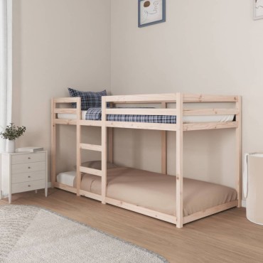vidaXL Κουκέτα 90x200cm από Μασίφ Ξύλο Πεύκου 1 τεμ. - Μονό