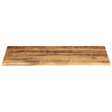 vidaXL Επιφάνεια Τραπεζιού 100x60x2,5cm Live Edge Μασίφ Ξύλο Μάνγκο 1 τεμ.