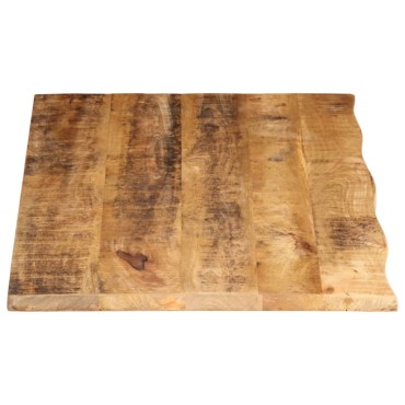 vidaXL Επιφάνεια Τραπεζιού 100x60x2,5cm Live Edge Μασίφ Ξύλο Μάνγκο 1 τεμ.
