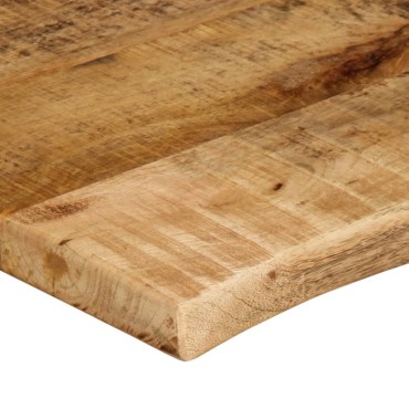 vidaXL Επιφάνεια Τραπεζιού 100x60x2,5cm Live Edge Μασίφ Ξύλο Μάνγκο 1 τεμ.