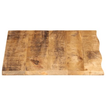 vidaXL Επιφάνεια Τραπεζιού 90x60x2,5cm Live Edge Μασίφ Ξύλο Μάνγκο 1 τεμ.