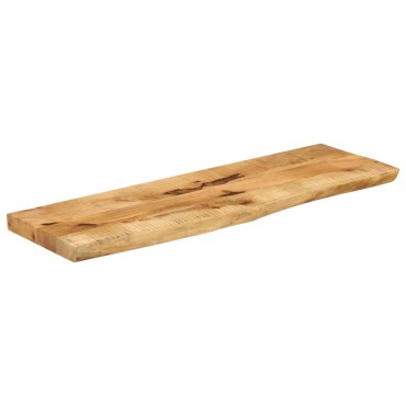 vidaXL Επιφάνεια Τραπεζιού 110x40x2,5cm Live Edge Μασίφ Ξύλο Μάνγκο 1 τεμ.