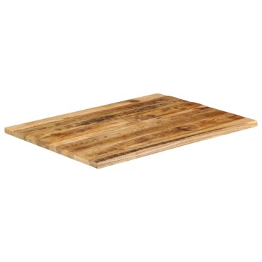 vidaXL Επιφάνεια Τραπεζιού 90x80x2,5cm Live Edge Μασίφ Ξύλο Μάνγκο 1 τεμ.