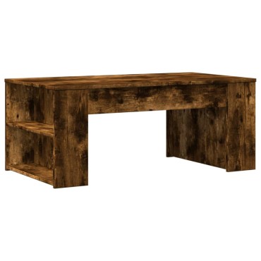 vidaXL Τραπεζάκι Σαλονιού Καπνιστή Δρυς 102x55x42cm Επεξεργασμένο Ξύλο 1 τεμ.