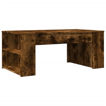 vidaXL Τραπεζάκι Σαλονιού Καπνιστή Δρυς 102x55x42cm Επεξεργασμένο Ξύλο 1 τεμ.