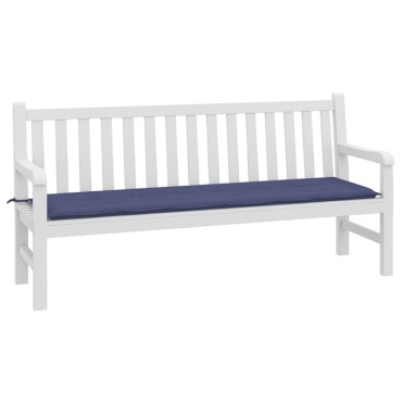 vidaXL αξιλάρι Πάγκου Κήπου Ναυτικό Μπλε 180x50x4cm Ύφασμα Oxford