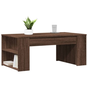 vidaXL Τραπεζάκι Σαλονιού Καφέ Δρυς 102x55x42cm Επεξεργασμένο Ξύλο 1 τεμ.