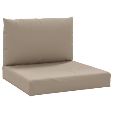 vidaXL Μαξιλάρια Παλέτας 2 τεμ. Taupe Ύφασμα Oxford