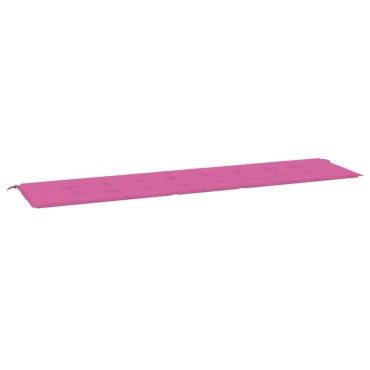 vidaXL Μαξιλάρι Πάγκου Κήπου Ροζ 200x50x4cm Υφασμάτινο