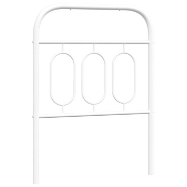 vidaXL Κεφαλάρι Λευκό Μεταλλικό 80x3x100cm 1 τεμ.