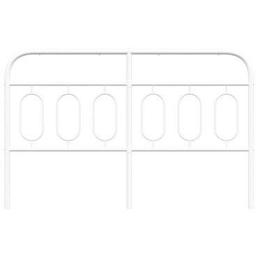 vidaXL Κεφαλάρι Λευκό Μεταλλικό 156x3x100cm 1 τεμ.