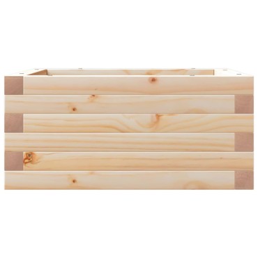 vidaXL Ζαρντινιέρα Κήπου 50x50x23 εκ από Μασίφ Ξύλο Πεύκου