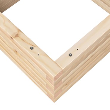 vidaXL Ζαρντινιέρα Κήπου 50x50x23 εκ από Μασίφ Ξύλο Πεύκου