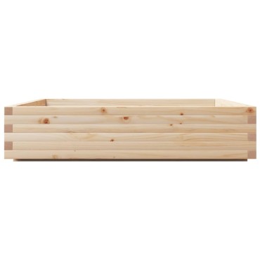 vidaXL Ζαρντινιέρα Κήπου 110x110x26,5 εκ από Μασίφ Ξύλο Πεύκου