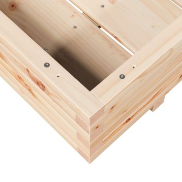 vidaXL Ζαρντινιέρα Κήπου 110x110x26,5 εκ από Μασίφ Ξύλο Πεύκου