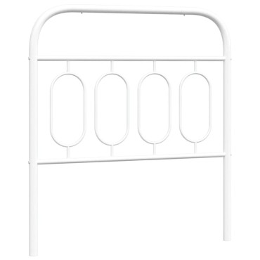vidaXL Κεφαλάρι Λευκό Μεταλλικό 95x3x100cm 1 τεμ.